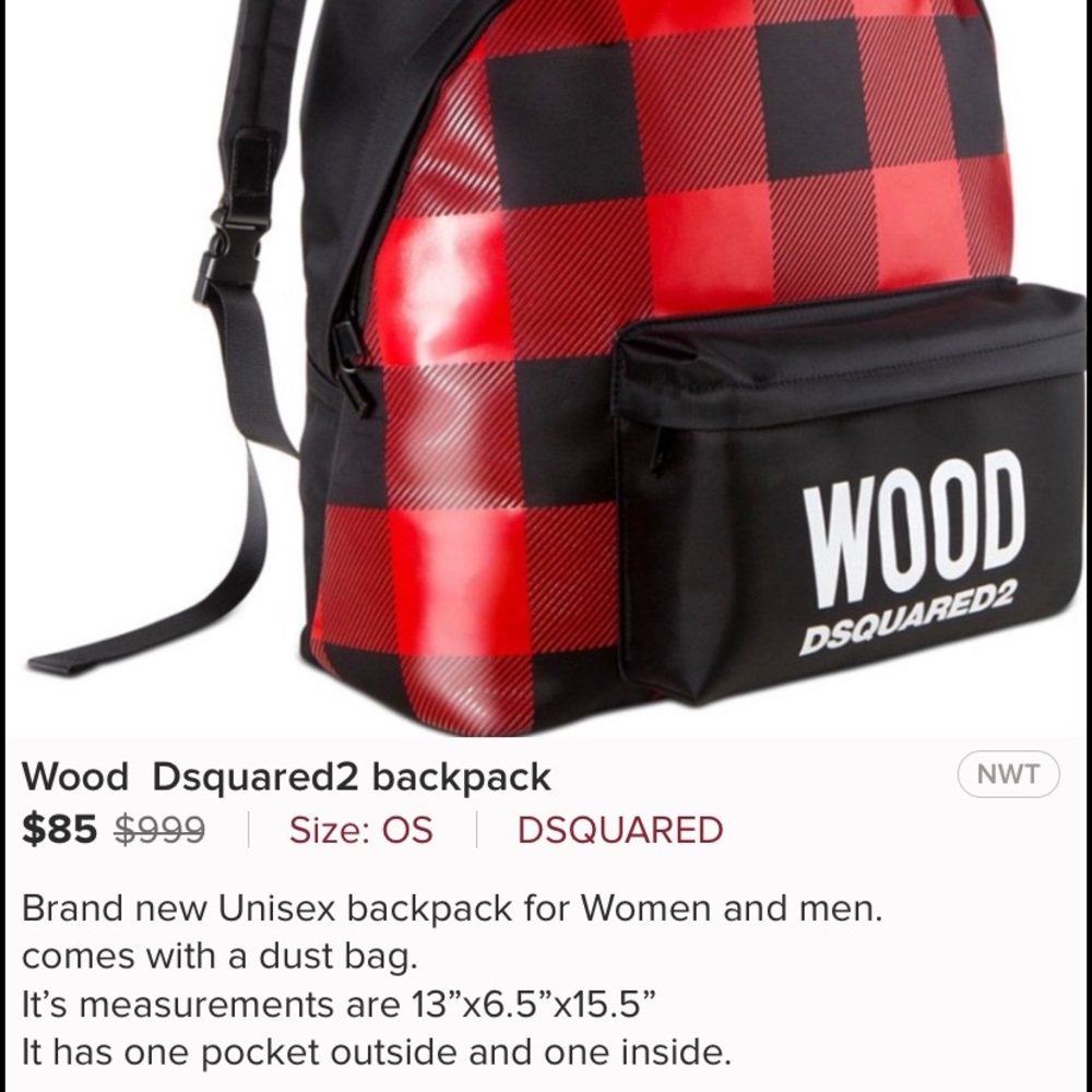 Dsquared backpack - Picture 2 of 2